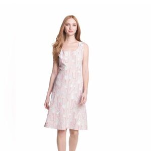 Tory Burch Pink Silk Floral Dress